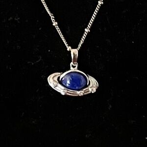 Awe Inspired Lapis Saturn Necklace